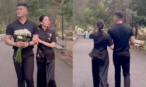 Lệ Quyên tay trong tay cùng tình trẻ đi lễ chùa, phản ứng của dân mạng mới bất ngờ