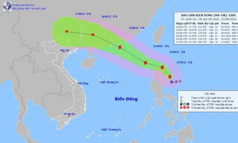 Tin bão Ma-on mới nhất gần biển Đông mạnh cấp 9-10, giật cấp 12