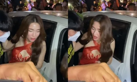 Clip quay lén Hòa Minzy luống cuống bị đám đông bủa vây, khó khăn thoát khỏi biển người 