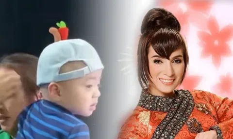 Xúc động hình ảnh con trai út cố ca sĩ Phi Nhung trước bàn thờ mẹ nuôi 