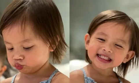 Khoảnh khắc ái nữ nhà Hồ Ngọc Hà đúng chuẩn 'đẻ con gái cho thùy mị nết na' 