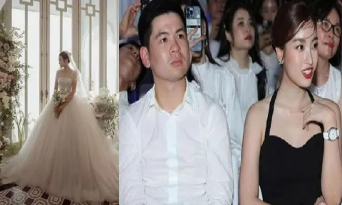 Xôn xao ảnh Hoa hậu Đỗ Mỹ Linh thử váy cưới sau khi nhận lời cầu hôn của con trai bầu Hiển