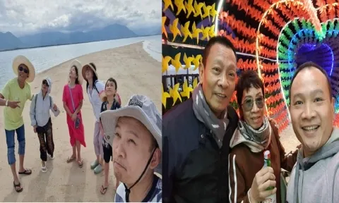 Lại Bắc Hải Đăng chia sẻ khoảnh khắc đời thường hạnh phúc của MC Lại Văn Sâm bên vợ