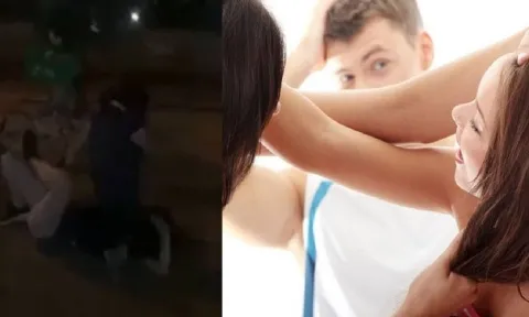 Xôn xao clip 'bắt ghen' giữa đường: 'Chính thất' quyết không nương tay, 'tiểu tam' ung dung đến lạ