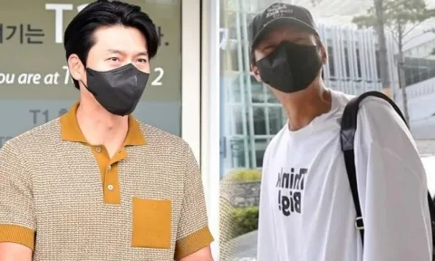 Vừa lộ diện mạo tiều tụy khi phải xa bà xã Son Ye Jin, Hyun Bin trở về nước tiếp tục gây chú ý về ngoại hình