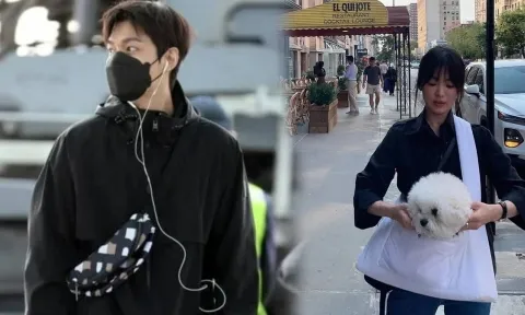 Trở về nước cùng ngày với Lee Min Ho, Song Hye Kyo lại gây xôn xao về hình ảnh bất ngờ