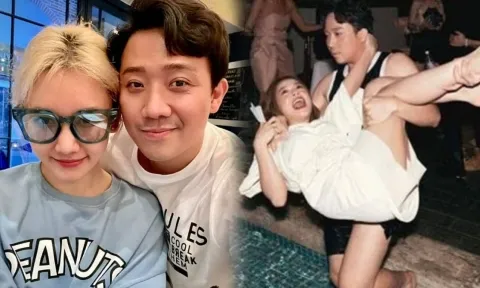 Trấn Thành bị bà xã Hari Won nhắc nhở sau khi khi xả loạt ảnh hết mình tại đám cưới Diệu Nhi