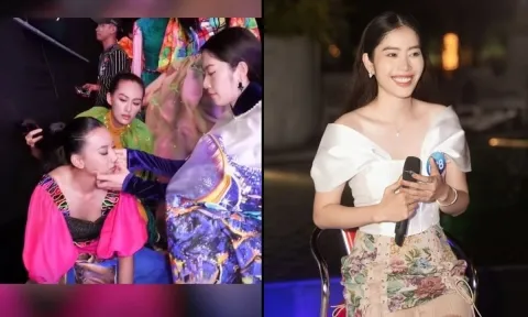 Đối thủ xỉu tại Miss World Vietnam, 'thần y' Nam Em có hành động nhận được mưa lời khen