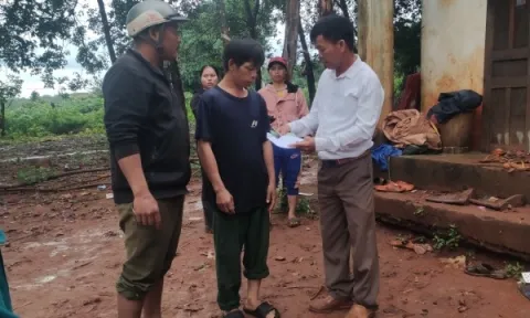 Gia Lai: Trú mưa trong chòi rẫy, 2 người dân bị sét đánh thiệt mạng