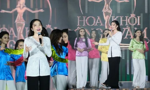 Nam Em khoe giọng hát ngọt ngào, nhan sắc lấn át dàn thí sinh Hoa khôi Sông Vàm 2022
