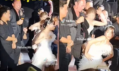 Video: Trường Giang đứng hình trước vũ đạo 'quên lối về' của cô dâu Diệu Nhi 