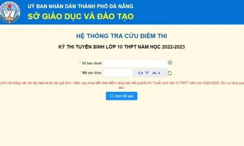Tra cứu điểm thi vào lớp 10 năm 2022 TP. Đà Nẵng nhanh, chính xác và miễn phí 