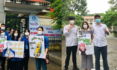 Slogan 'chất' trong kì thi tốt nghiệp THPT 2022, sĩ tử hào hứng 'rinh' ngay điểm 10 