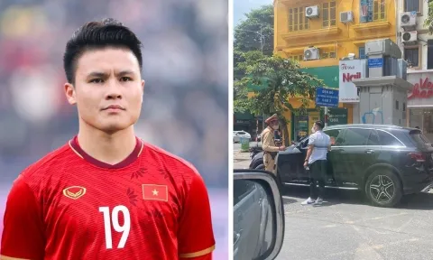Vừa mới trở về Việt Nam, Quang Hải đã bị cảnh sát giao thông 'hỏi thăm'