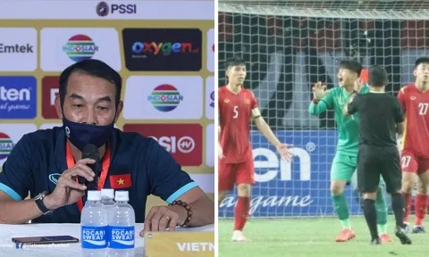 Thủ môn U19 Việt Nam 'uất ức' sau tấm thẻ đỏ, HLV Đinh Thế Nam nói gì?