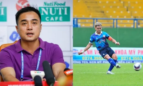 Tấn Tài ghi bàn như tiền đạo, HLV Nguyễn Đức Thắng nói gì sau chiến thắng?