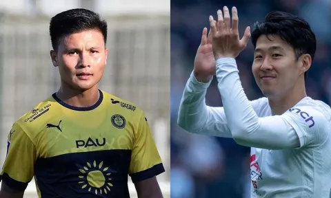Quang Hải 'bất ngờ' được xếp chung mâm với Son Heung Min