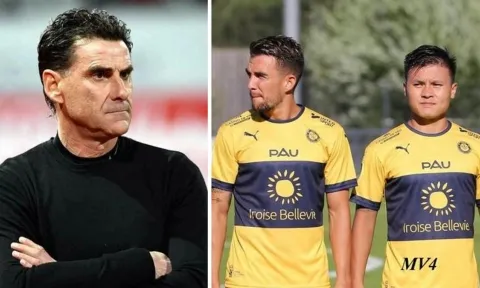 HLV Pau FC chỉ trích Quang Hải cùng đồng đội sau chuỗi trận không tốt