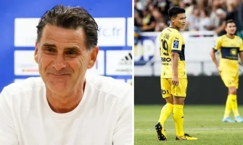 HLV Pau FC 'bóng gió' về tương lai Quang Hải sau trận hòa đội đầu bảng