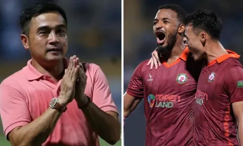 Hủy diệt Hà Nội FC ngay tại Hàng Đẫy, HLV Nguyễn Đức Thắng nói gì về cuộc đua vô địch?
