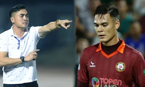 Bình Định chia điểm trước Hải Phòng, HLV Nguyễn Đức Thắng nói gì về tấm thẻ đỏ của Schmidt?