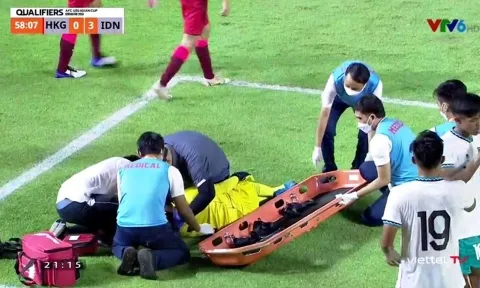Thủ môn U20 Indonesia chấn thương kinh hoàng, nguy cơ vắng mặt trận gặp U20 Việt Nam