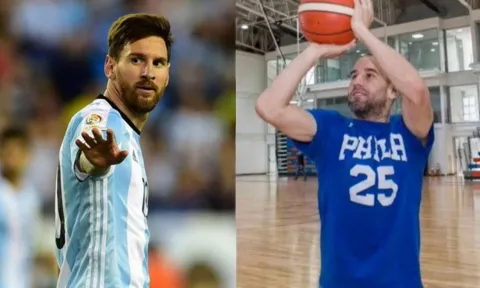 Chuyện lạ: Đồng đội của Messi bất ngờ chuyển sang chơi bóng rổ