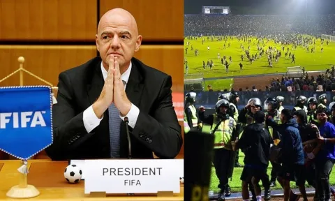 Chủ tịch FIFA chính thức lên tiếng về thảm kịch sân cỏ ở Indonesia