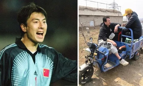 Cựu thủ môn tuyển Trung Quốc từng dự World Cup phải đi bán hàng rong