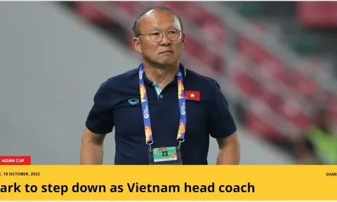 HLV Park Hang-seo bất ngờ nhận được vinh dự từ AFC 