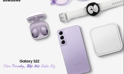 SAMSUNG GALAXY S22 Trình Làng Phiên Bản 'Tím Trendy Bật Nét Kiêu Kỳ'