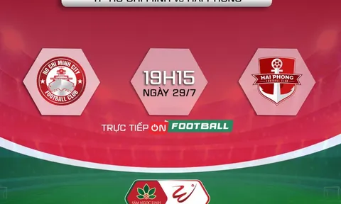 Trực tiếp bóng đá TP.HCM vs Hải Phòng - vòng 10 V.League 2022: Bùi Tiến Dũng chuộc lỗi sau sai lầm?