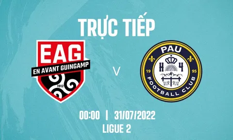 Trực tiếp bóng đá Pau FC vs Guingamp, 0h00 ngày 31/7: Quang Hải lập kỷ lục đi vào lịch sử Ligue 2?