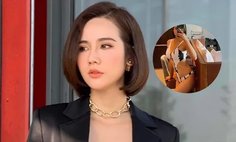 Huyền Lizzie cực 'cháy' với bikini cắt xẻ táo bạo, body mẹ 1 con làm dân tình choáng ngợp