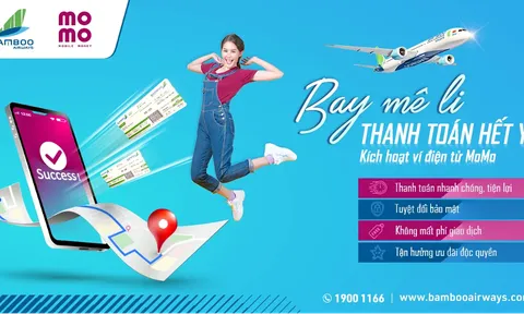 Cùng MoMo hưởng trọn ưu đãi khi mua vé máy bay Bamboo