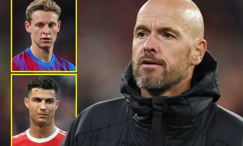 Chuyển nhượng MU 3/8: Ronaldo gây choáng với bến đỗ mới, Erik ten Hag trao đặc quyền cho De Jong