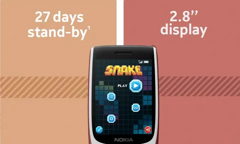 Dân tình ố á trước Nokia 8210 4G ra mắt kèm giá chỉ hơn 1 triệu, có đủ 4G, camera chụp ảnh