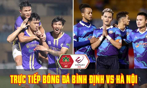Trực tiếp bóng đá Bình Định vs Hà Nội, vòng 11 V.League 2022: Tân binh thay Quang Hải tỏa sáng?