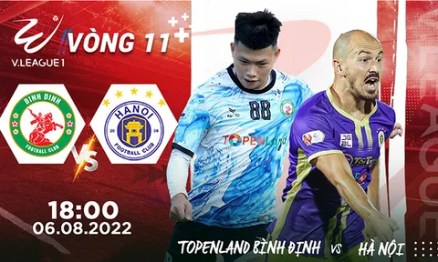 Xem trực tiếp bóng đá Bình Định vs Hà Nội ở đâu, kênh nào? Link xem trực tiếp V.League 2022 Full HD