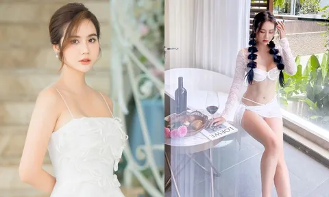 Huyền Lizzie tung ảnh nội y ren xuyên thấu, vẻ đẹp bốc lửa khác 180 độ với Vân Trang trong TNNV