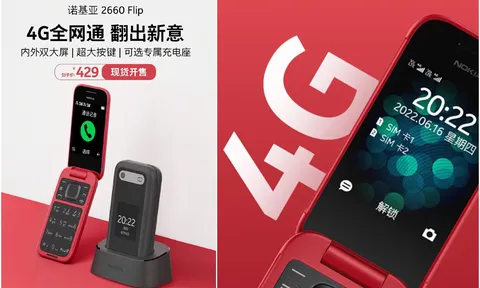 Dân tình ố á trước Nokia 2660 Flip 'nắp gập' ra mắt kèm giá chỉ 1.4 triệu, có đủ 4G, camera chụp ảnh