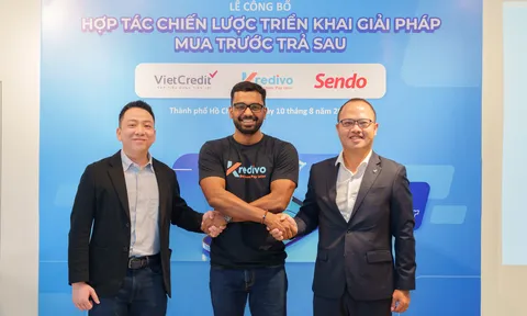 Kredivo, VietCredit và Sendo ‘bắt tay’ hợp tác chiến lược triển khai giải pháp ‘Mua trước, trả sau’