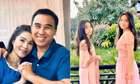 Bà xã Quyền Linh khoe ảnh tình tứ bên chồng nhưng lại bị 2 con gái 'cực phẩm' chiếm trọn spotlight