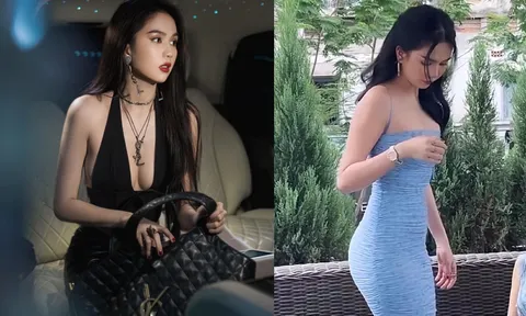 Ngọc Trinh chật vật leo cầu thang vì váy bó sát, vòng 3 'đập thẳng' màn hình khiến dân tình 'ná thở'