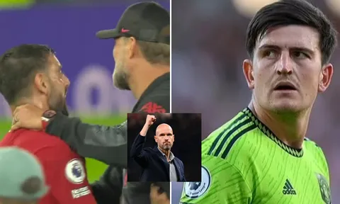 Tin bóng đá quốc tế 23/8: Klopp ‘hành hung’ sao MU; Ten Hag tiết lộ lý do loại Maguire