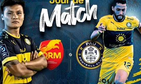 Trực tiếp bóng đá Pau FC vs Quevilly Rouen - 0h00 ngày 28/8: Quang Hải đi vào lịch sử bóng đá Pháp?