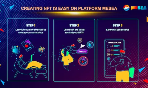MeSea Mutilchain: Nền tảng miễn phí tạo NFT để kiếm tiền