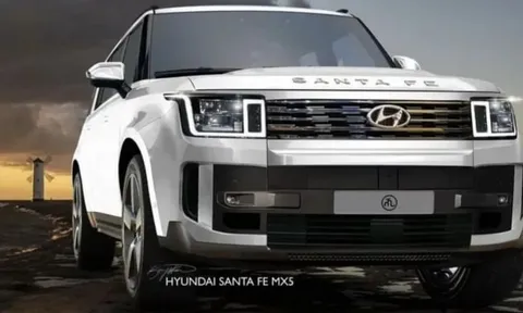 Lộ diện Hyundai Santa Fe 2023 mới: Thiết kế mới mẻ, sẵn sàng hạ gục Toyota Fortuner và Kia Sorento