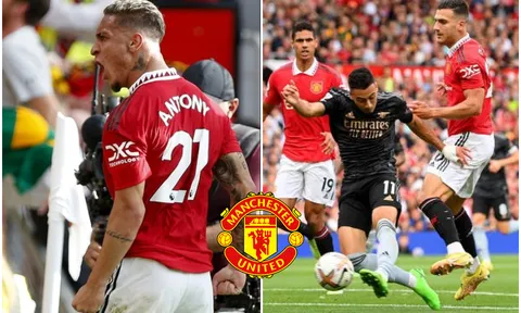 Kết quả bóng đá MU vs Arsenal: Antony tỏa sáng, Man Utd đánh chiếm ngôi đầu Ngoại hạng Anh