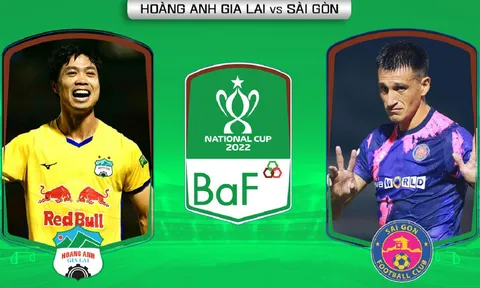 Trực tiếp bóng đá HAGL vs Sài Gòn FC - Cúp Quốc gia 2022: Công Phượng ghi bàn, HAGL rộng cửa vô địch